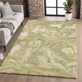 thumbnail image 1 of Addison Rugs Mayfield Premium Machine Washable Transitional Abstract Gold Rectangle Rug, 3' x 5', 1 of 6