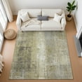 thumbnail image 1 of Addison Rugs Mayfield Premium Machine Washable Transitional Abstract Gold Rectangle Rug, 3' x 5', 1 of 7
