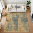 thumbnail image 1 of Addison Rugs Mayfield Premium Machine Washable Transitional Abstract Gold Rectangle Rug, 8' x 10', 1 of 7