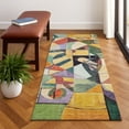 thumbnail image 1 of Addison Rugs Mayfield Premium Machine Washable Transitional Abstract Gold Runner Rug, 2'3" x 7'6", 1 of 6