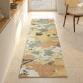 thumbnail image 1 of Addison Rugs Mayfield Premium Machine Washable Transitional Abstract Gold Runner Rug, 2'3" x 7'6", 1 of 8