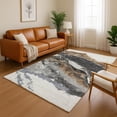 thumbnail image 1 of Addison Rugs Mayfield Premium Machine Washable Transitional Abstract Gray Rectangle Rug, 5' x 7'6", 1 of 6