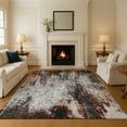 thumbnail image 1 of Addison Rugs Mayfield Premium Machine Washable Transitional Abstract Gray Rectangle Rug, 8' x 10', 1 of 7