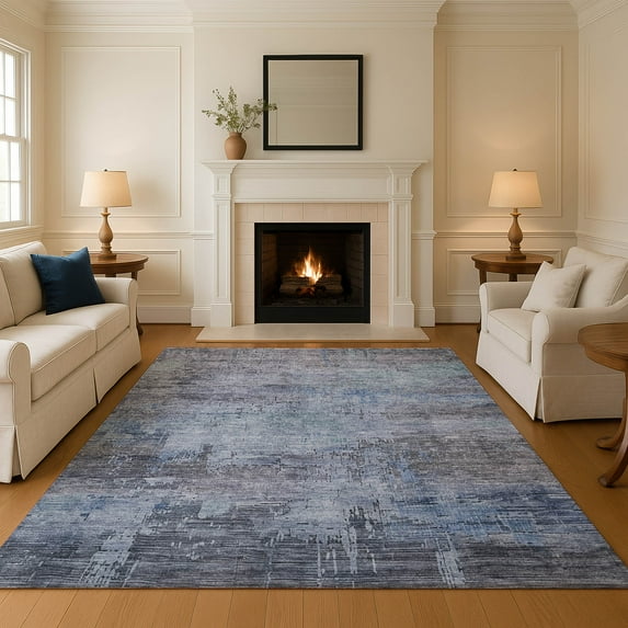 Addison Rugs Mayfield Premium Machine Washable Transitional Abstract Gray Rectangle Rug, 9' x 12'