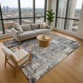 thumbnail image 1 of Addison Rugs Mayfield Premium Machine Washable Transitional Abstract Gray Rectangle Rug, 9' x 12', 1 of 6
