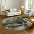 thumbnail image 1 of Addison Rugs Mayfield Premium Machine Washable Transitional Abstract Gray Round Rug, 8' x 8', 1 of 6