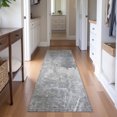 thumbnail image 1 of Addison Rugs Mayfield Premium Machine Washable Transitional Abstract Gray Runner Rug, 2'3" x 7'6", 1 of 5
