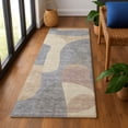 thumbnail image 1 of Addison Rugs Mayfield Premium Machine Washable Transitional Abstract Gray Runner Rug, 2'3" x 7'6", 1 of 6