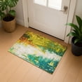 thumbnail image 1 of Addison Rugs Mayfield Premium Machine Washable Transitional Abstract Green Rectangle Rug, 1'8" x 2'6", 1 of 6