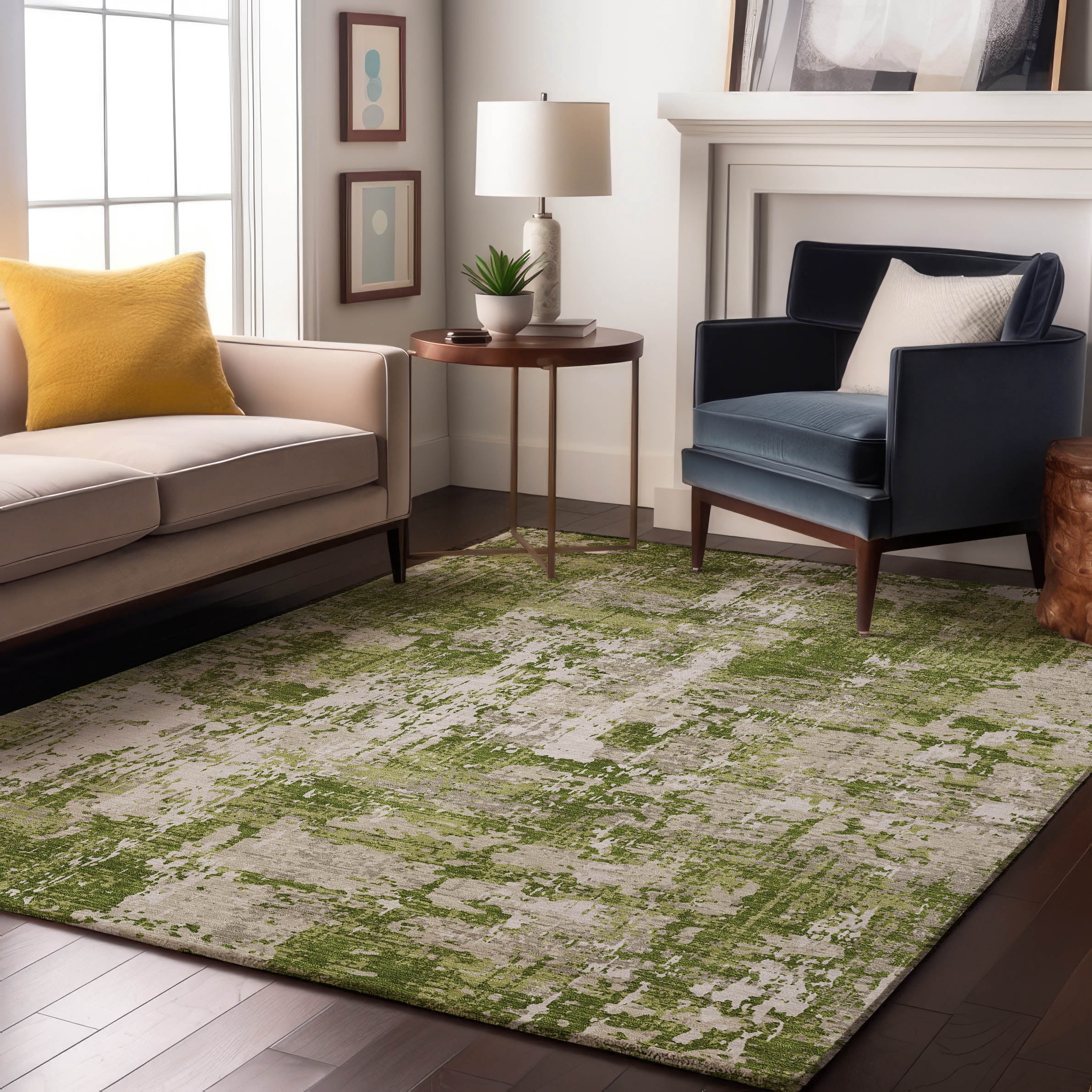 Addison Rugs Mayfield Premium Machine Washable Transitional Abstract ...
