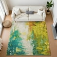 thumbnail image 1 of Addison Rugs Mayfield Premium Machine Washable Transitional Abstract Green Rectangle Rug, 2'6" x 3'10", 1 of 7