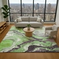 thumbnail image 1 of Addison Rugs Mayfield Premium Machine Washable Transitional Abstract Green Rectangle Rug, 2'6" x 3'10", 1 of 7