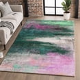 thumbnail image 1 of Addison Rugs Mayfield Premium Machine Washable Transitional Abstract Green Rectangle Rug, 3' x 5', 1 of 6