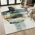 thumbnail image 1 of Addison Rugs Mayfield Premium Machine Washable Transitional Abstract Green Rectangle Rug, 3' x 5', 1 of 6