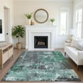 thumbnail image 1 of Addison Rugs Mayfield Premium Machine Washable Transitional Abstract Green Rectangle Rug, 3' x 5', 1 of 7