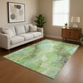 thumbnail image 1 of Addison Rugs Mayfield Premium Machine Washable Transitional Abstract Green Rectangle Rug, 5' x 7'6", 1 of 7