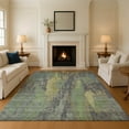 thumbnail image 1 of Addison Rugs Mayfield Premium Machine Washable Transitional Abstract Green Rectangle Rug, 8' x 10', 1 of 7