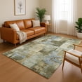 thumbnail image 1 of Addison Rugs Mayfield Premium Machine Washable Transitional Abstract Green Rectangle Rug, 8' x 10', 1 of 6