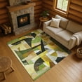 thumbnail image 1 of Addison Rugs Mayfield Premium Machine Washable Transitional Abstract Green Rectangle Rug, 9' x 12', 1 of 7