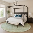 thumbnail image 1 of Addison Rugs Mayfield Premium Machine Washable Transitional Abstract Green Round Rug, 8' x 8', 1 of 6