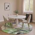 thumbnail image 1 of Addison Rugs Mayfield Premium Machine Washable Transitional Abstract Green Round Rug, 8' x 8', 1 of 6