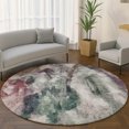thumbnail image 1 of Addison Rugs Mayfield Premium Machine Washable Transitional Abstract Green Round Rug, 8' x 8', 1 of 6
