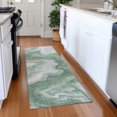 thumbnail image 1 of Addison Rugs Mayfield Premium Machine Washable Transitional Abstract Green Runner Rug, 2'3" x 7'6", 1 of 6