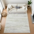thumbnail image 1 of Addison Rugs Mayfield Premium Machine Washable Transitional Abstract Ivory Rectangle Rug, 3' x 5', 1 of 7