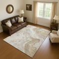 thumbnail image 1 of Addison Rugs Mayfield Premium Machine Washable Transitional Abstract Ivory Rectangle Rug, 9' X 12' Machine Washable Transitional Abstract Ivory Oversized Sherpa Throw Blanket, 1 of 7