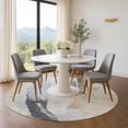 thumbnail image 1 of Addison Rugs Mayfield Premium Machine Washable Transitional Abstract Ivory Round Rug, 8' x 8', 1 of 6