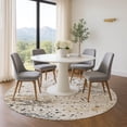 thumbnail image 1 of Addison Rugs Mayfield Premium Machine Washable Transitional Abstract Ivory Round Rug, 8' x 8', 1 of 6