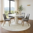 thumbnail image 1 of Addison Rugs Mayfield Premium Machine Washable Transitional Abstract Ivory Round Rug, 8' x 8', 1 of 6