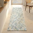 thumbnail image 1 of Addison Rugs Mayfield Premium Machine Washable Transitional Abstract Ivory Runner Rug, 2'3" x 7'6", 1 of 8