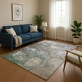 thumbnail image 1 of Addison Rugs Mayfield Premium Machine Washable Transitional Abstract Khaki Rectangle Rug, 3' x 5', 1 of 7