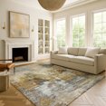 thumbnail image 1 of Addison Rugs Mayfield Premium Machine Washable Transitional Abstract Khaki Rectangle Rug, 5' x 7'6", 1 of 6