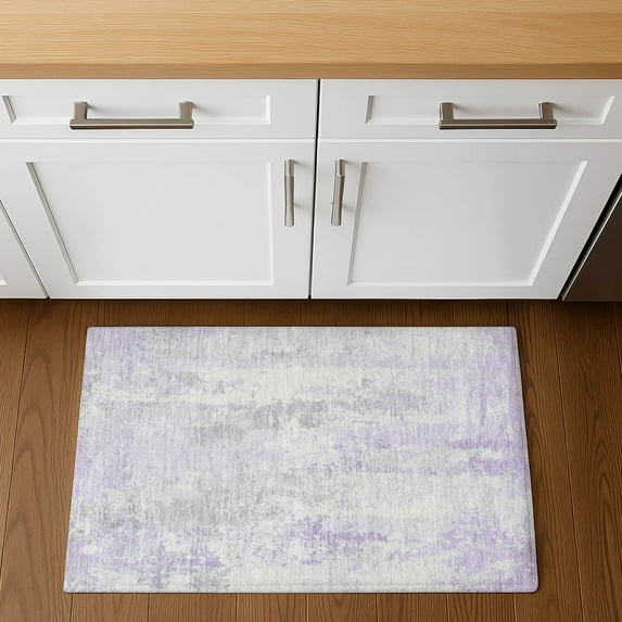 Addison Rugs Mayfield Premium Machine Washable Transitional Abstract Lavender Rectangle Rug, 1'8" x 2'6"