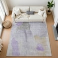 thumbnail image 1 of Addison Rugs Mayfield Premium Machine Washable Transitional Abstract Lavender Rectangle Rug, 2'6" x 3'10", 1 of 7