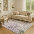 thumbnail image 1 of Addison Rugs Mayfield Premium Machine Washable Transitional Abstract Lavender Rectangle Rug, 2'6" x 3'10", 1 of 7