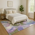 thumbnail image 1 of Addison Rugs Mayfield Premium Machine Washable Transitional Abstract Lavender Rectangle Rug, 2'6" x 3'10", 1 of 7