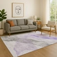 thumbnail image 1 of Addison Rugs Mayfield Premium Machine Washable Transitional Abstract Lavender Rectangle Rug, 8' x 10', 1 of 6