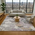 thumbnail image 1 of Addison Rugs Mayfield Premium Machine Washable Transitional Abstract Lavender Rectangle Rug, 9' x 12', 1 of 7