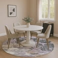 thumbnail image 1 of Addison Rugs Mayfield Premium Machine Washable Transitional Abstract Lavender Round Rug, 8' x 8', 1 of 6