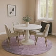 thumbnail image 1 of Addison Rugs Mayfield Premium Machine Washable Transitional Abstract Lavender Round Rug, 8' x 8', 1 of 6