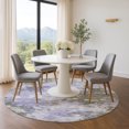 thumbnail image 1 of Addison Rugs Mayfield Premium Machine Washable Transitional Abstract Lavender Round Rug, 8' x 8', 1 of 6