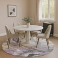 thumbnail image 1 of Addison Rugs Mayfield Premium Machine Washable Transitional Abstract Lavender Round Rug, 8' x 8', 1 of 6