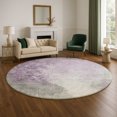 thumbnail image 1 of Addison Rugs Mayfield Premium Machine Washable Transitional Abstract Lavender Round Rug, 8' x 8', 1 of 6