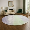 thumbnail image 1 of Addison Rugs Mayfield Premium Machine Washable Transitional Abstract Lavender Round Rug, 8' x 8', 1 of 6