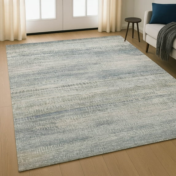 Addison Rugs Mayfield Premium Machine Washable Transitional Abstract Linen Rectangle Rug, 3' x 5'