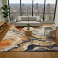 thumbnail image 1 of Addison Rugs Mayfield Premium Machine Washable Transitional Abstract Linen Rectangle Rug, 3' x 5', 1 of 7