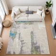 thumbnail image 1 of Addison Rugs Mayfield Premium Machine Washable Transitional Abstract Linen Rectangle Rug, 3' x 5', 1 of 7